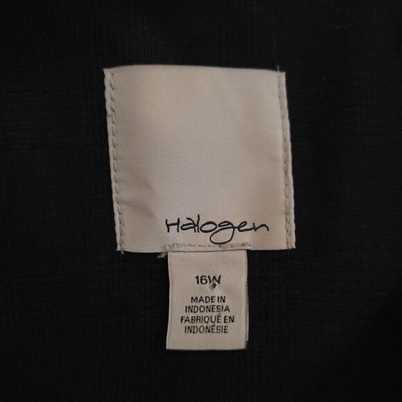 halogen plus size glen paid single button blazer charcoal grey size 16W - Picture 4 of 6